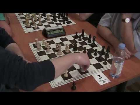 IM Vladimir Sveshnikov - GM Evgeny Sveshnikov, Rapid chess, Sicilian Alapin