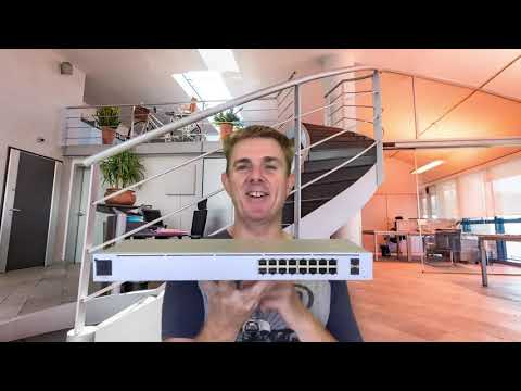 Šakotuvas UBIQUITI USW-16-POE EU jungiklis 16 prievadų 42W POE 2xSFP video