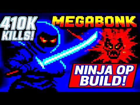 INSANSE Megabonk - Ninja: 410K Kills & 21-Min Final Swarm (Red Ghosts)!