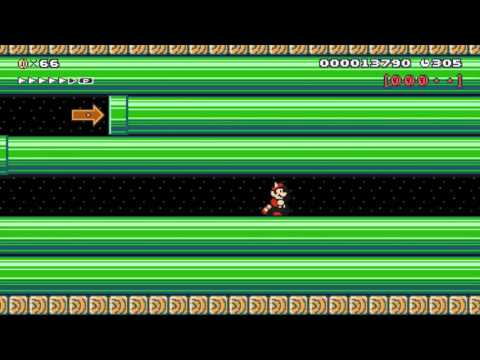 Super Mario Maker Levels: "Key Coin Pipeline"