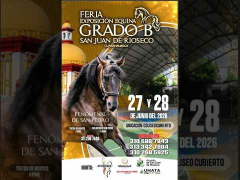 EXPOEQUINA GRADO "B" SAN JUAN DE RIO SECO - CUNDINAMARCA 2026 - TROCHA Y GALOPE/ TROCHA COLOMBIANA