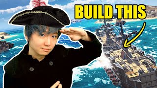 Building My Own Ship Block by Block - Sea of Craft Gameplay