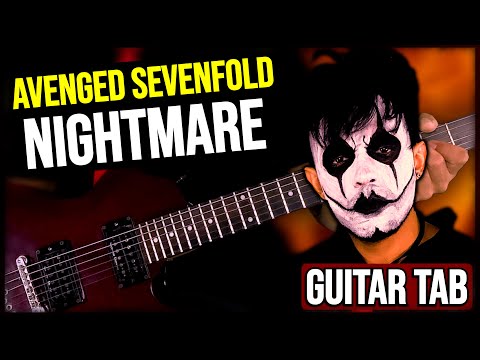 【AVENGED SEVENFOLD】[ Nightmare ] cover by Masuka | LESSON | GUITAR TAB