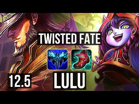 TWISTED FATE vs LULU (MID) | 2.5M mastery, 1/1/13, 500+ games | KR Grandmaster | 12.5