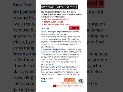 New IELTS Letter Writing Task 1 with Band 9 Sample Answer🔥 #english #ielts #writing #ytshorts