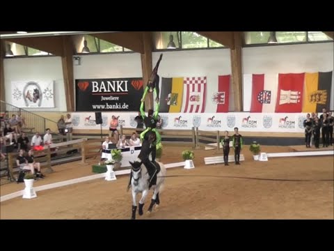 Deutsche Jugendmeisterschaft München 2023 - Gruppenvoltigieren - Gruppe HWR Junior 1