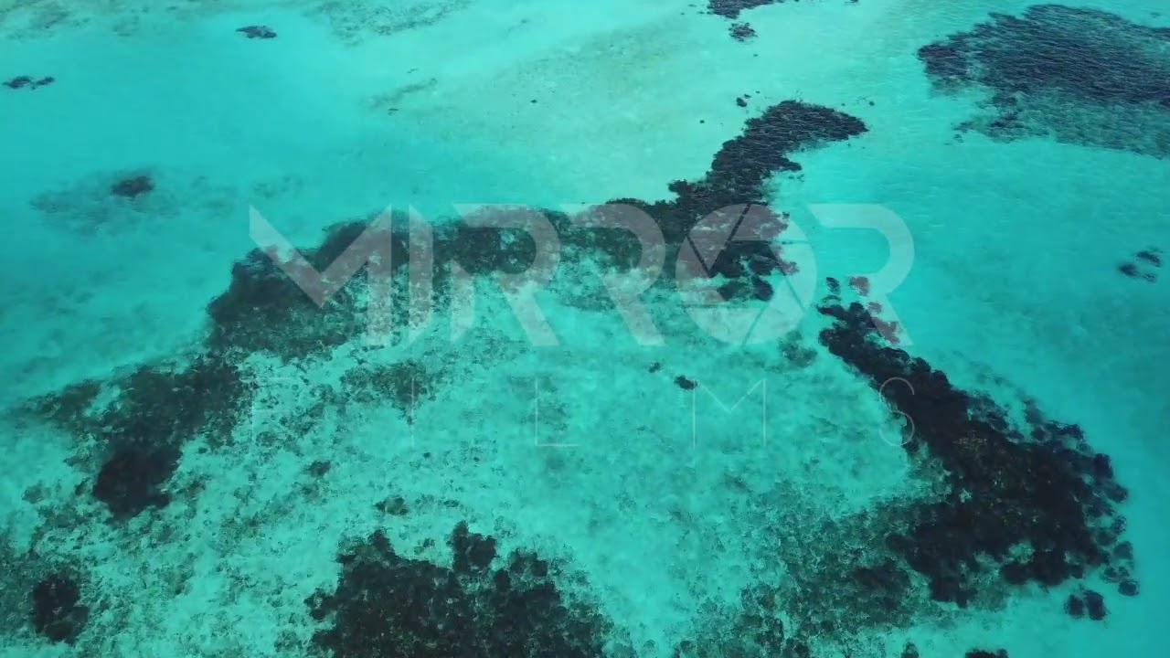 Mar caribe de azul intenso