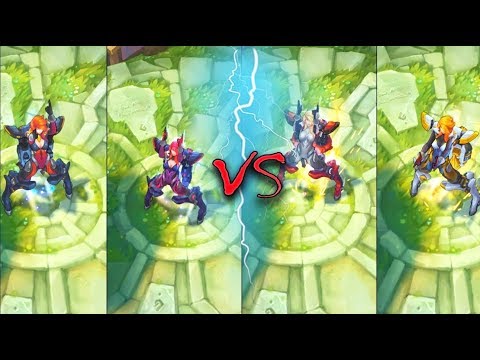 GUN GODDESS MISS FORTUNE ALL 4 FORMS COMPARISON - League of Legends New Ultimate Skin
