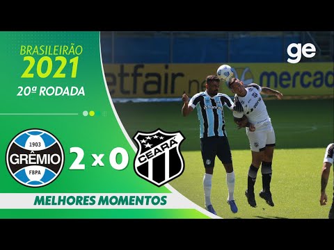 Gols e lances de Grêmio x Ceará