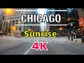 Chicago 4K Sunrise Drive - Illinois