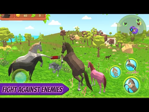Horse Family Simulator 3D Survive in The Wild and protect your Family