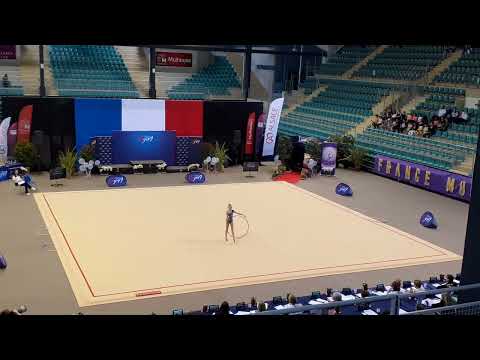Lola ozouf championnat de France élite de gymnastique rythmique 2023, passage cerceau