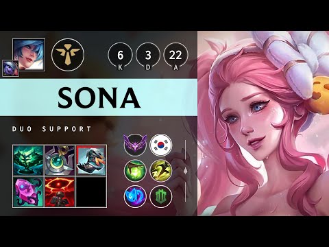 Sona Support vs Pyke - KR Master Patch 25.19