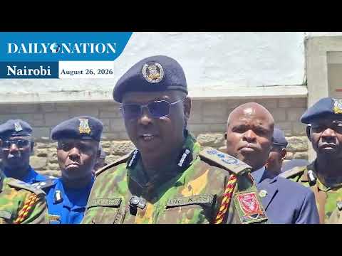 DIG Eliud Lagat denies claims that gangs and goons have taken over the country