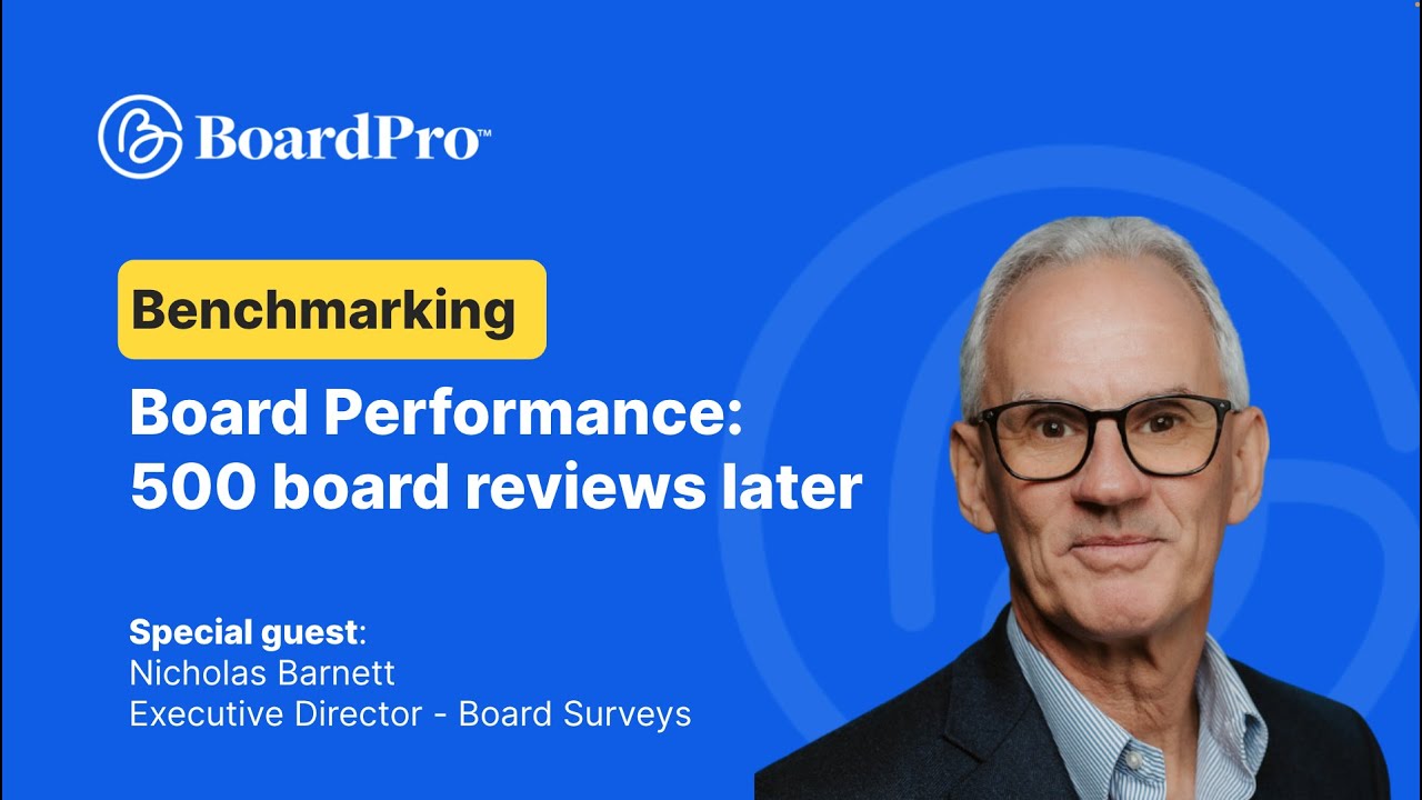 Board performance benchmarking