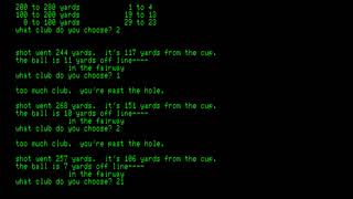Golf for the Commodore PET\Commodore CBM