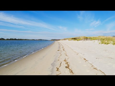 Secluded Massachusetts Beach Walk | 1 Hour Relaxation | [ POV Ocean and Sand 4K ]