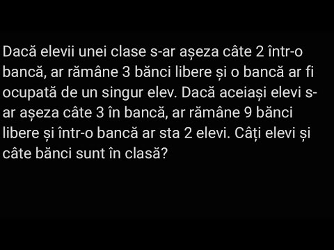 Probleme de aritmetică ce se pot rezolva cu ajutorul ecuațiilor