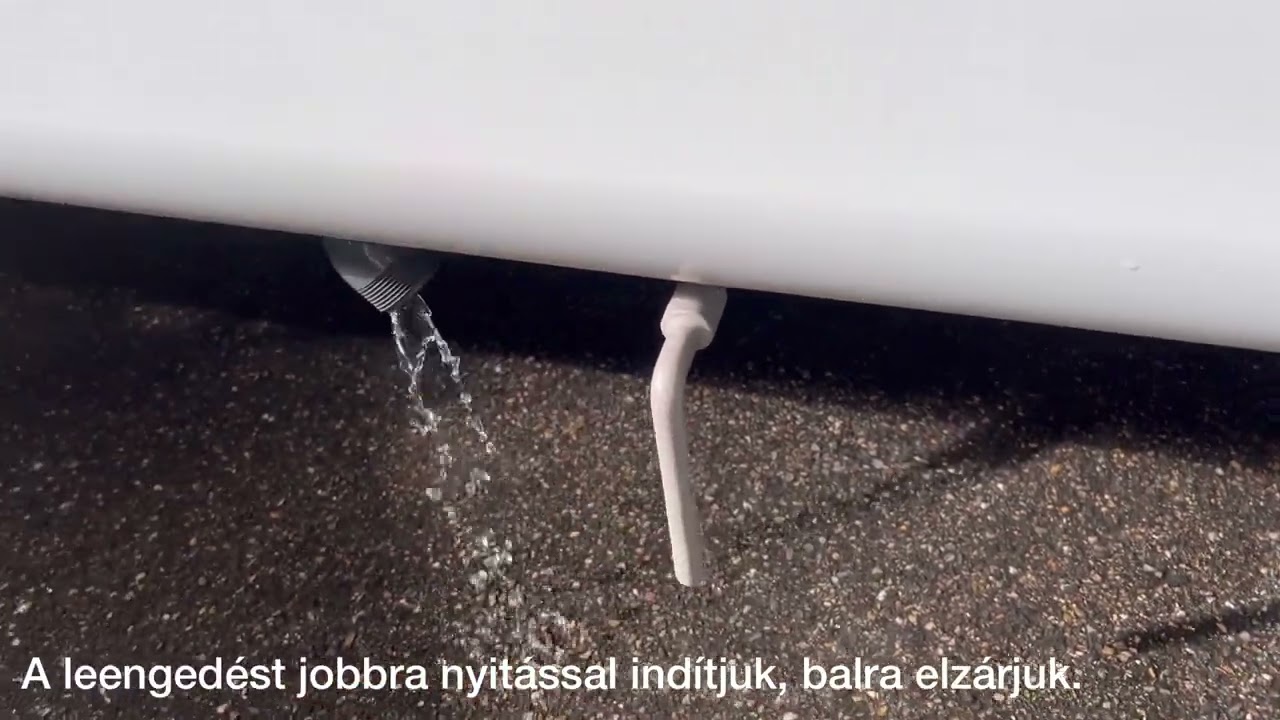 Szürkevíz leengedése