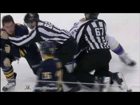 Matt Greene vs Cody McCormick Nov 19, 2010