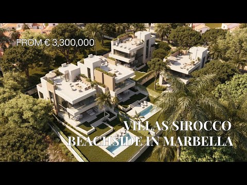 Villas Sirocco – 4 Beachside Modern Villas for Sale in Marbella East, walking distance to the beach