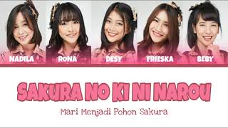 JKT48 - Sakura No Ki Ni Narou (Mari Menjadi Pohon Sakura) Color Coded Lyrics - JKT48 SOL/LUNA