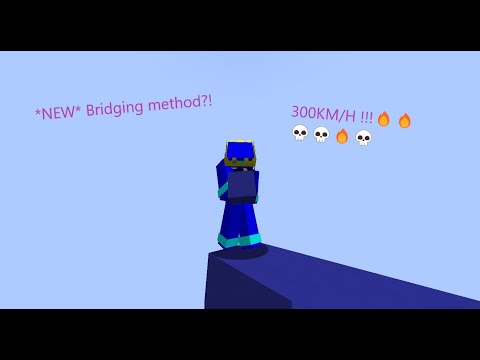 Insane bridging method...? | Minecraft