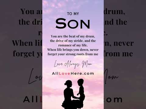 All Love Here - To My Son Quotes #beautiful #daughter #daughters #wedding #mother