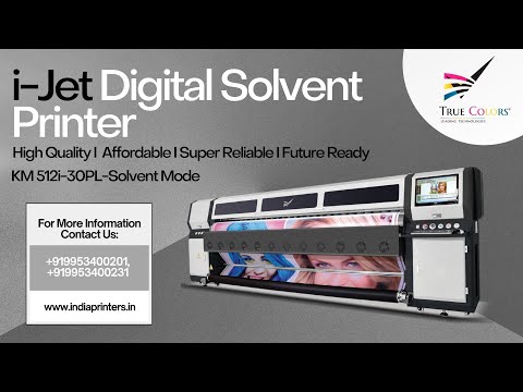 True Colors Digital Solvent Printer