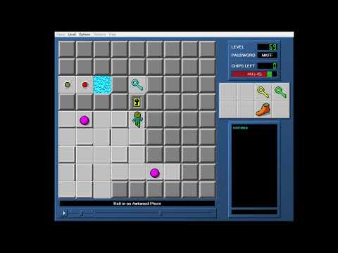 CCLP4 level 69 solution - 399 seconds