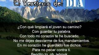 Miniatura del video: El versiculo del dia .com - Salmos 119 v9-12