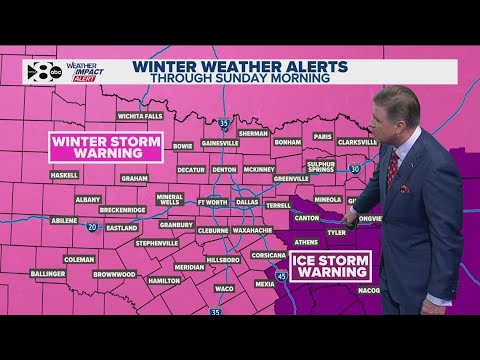 DFW Weather: Winter Storm Warning issued for North Texas