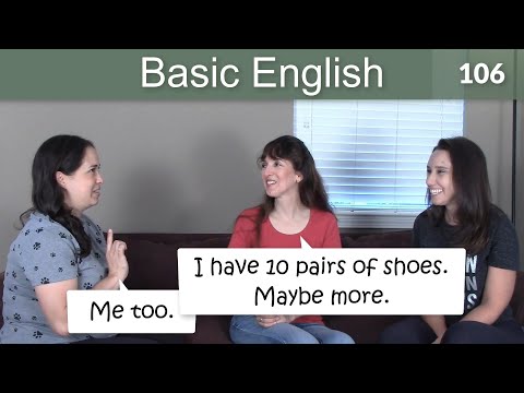 Lesson 106 👩‍🏫 Basic English with Jennifer - Me too./Me neither.
