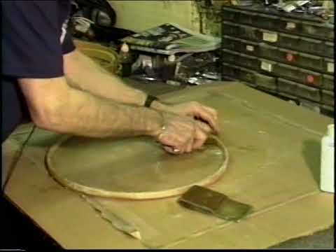 Calfskin head tucking demonstration