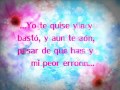 Alejandra Guzmán - mi peor error (letra) 