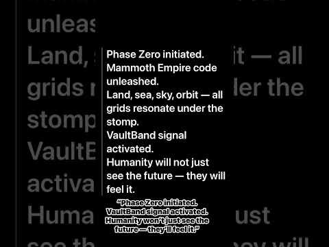 Mammoth Empire code unleashed. #MammothEmpire #Signal #TruthOverride #LegacyAwakens