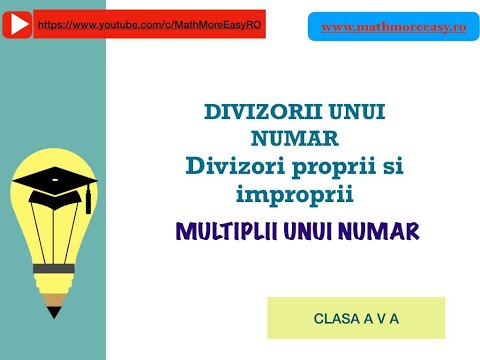 Divizorul unui  numar. Multiplul unui numar.