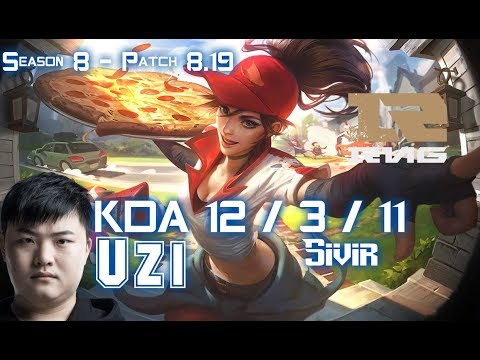 RNG Uzi SIVIR vs TRISTANA ADC - Patch 8.19 KR Ranked