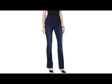 DKNY Jeans Sculpted Slim BootCut Denim Jean  Deep Sea