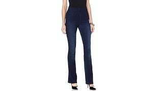 DKNY Jeans Sculpted Slim BootCut Denim Jean  Deep Sea