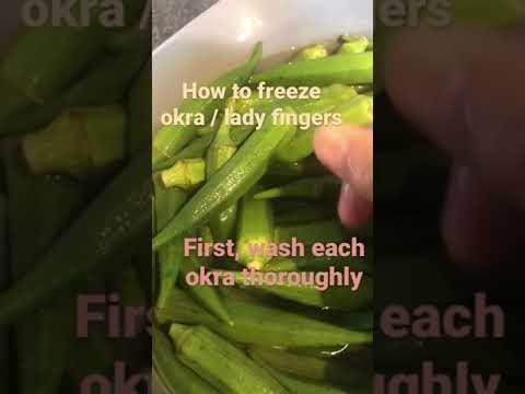 How to store your Okra / Lady Fingers / Pindhi - freezing your veg!