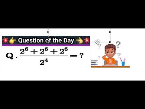 QUESTÃO DO DIA:  POTENCIAÇÃO !