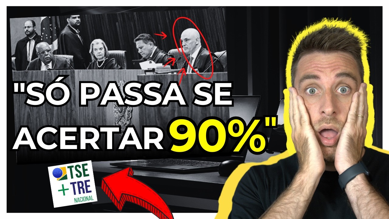 A NOTA DE CORTE NO TRE SERÁ ESSA (NÃO SERÁ 90%):