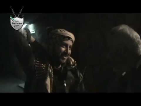 انتشار كتيبة سعد بن عبادة الخزرجي على خطوط الجبهة في حي جوبر في مدينة دمشق