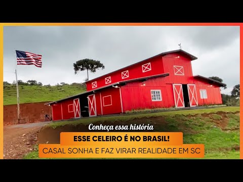 DO SONHO À REALIDADE: Casal Constrói Celeiro Americano em Capão Alto - SC #roça #rural #fazenda