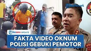 Fakta di Balik Video Viral Oknum Polisi di Medan Aniaya Pemotor seusai Ditabrak di Depan Mapolda