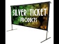 STO 169125 Silver Ticket Products Indoor Outdoor Projection Screen Movie Night Outdoor Theater 125"