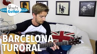 George Ezra - &#39;Barcelona&#39; Guitar Tutorial - Fingerstyle Open D Tuning