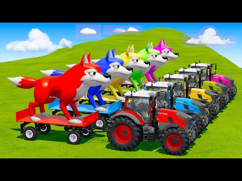 LOAD AND TRANSPORT GIANT WOLF WITH McCORMICK TRACTORS - Farming Simulator 22
