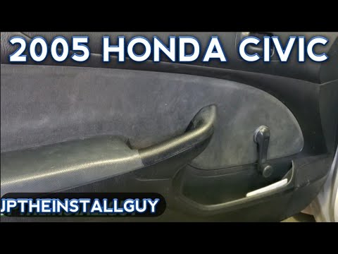 2005 Honda civic door panel removal and speaker replacement/install